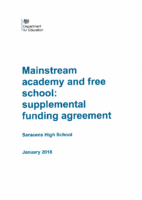 Saracens High School Supplemental Funding Agreement
