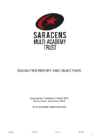 Equalities Report and Objectives September 2023