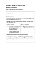 Saracens Broadfields Supplemental Funding Agreement